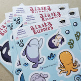 Alaska Buddies - Cute Alaska Animals Sticker Sheets